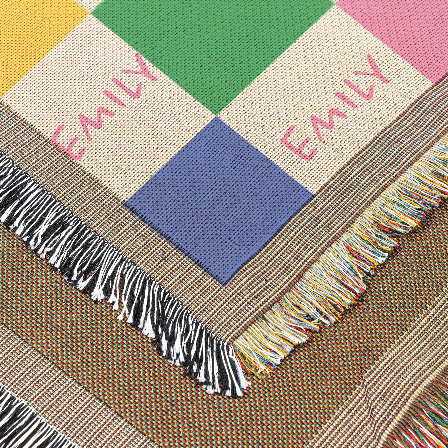 Custom Baby Name Woven Throw, 50" x 60", Personalized Baby Gift Blanket, Thoughtful Baby Gift, New Mom Gift, Custom Baby Girl or Boy Blanket