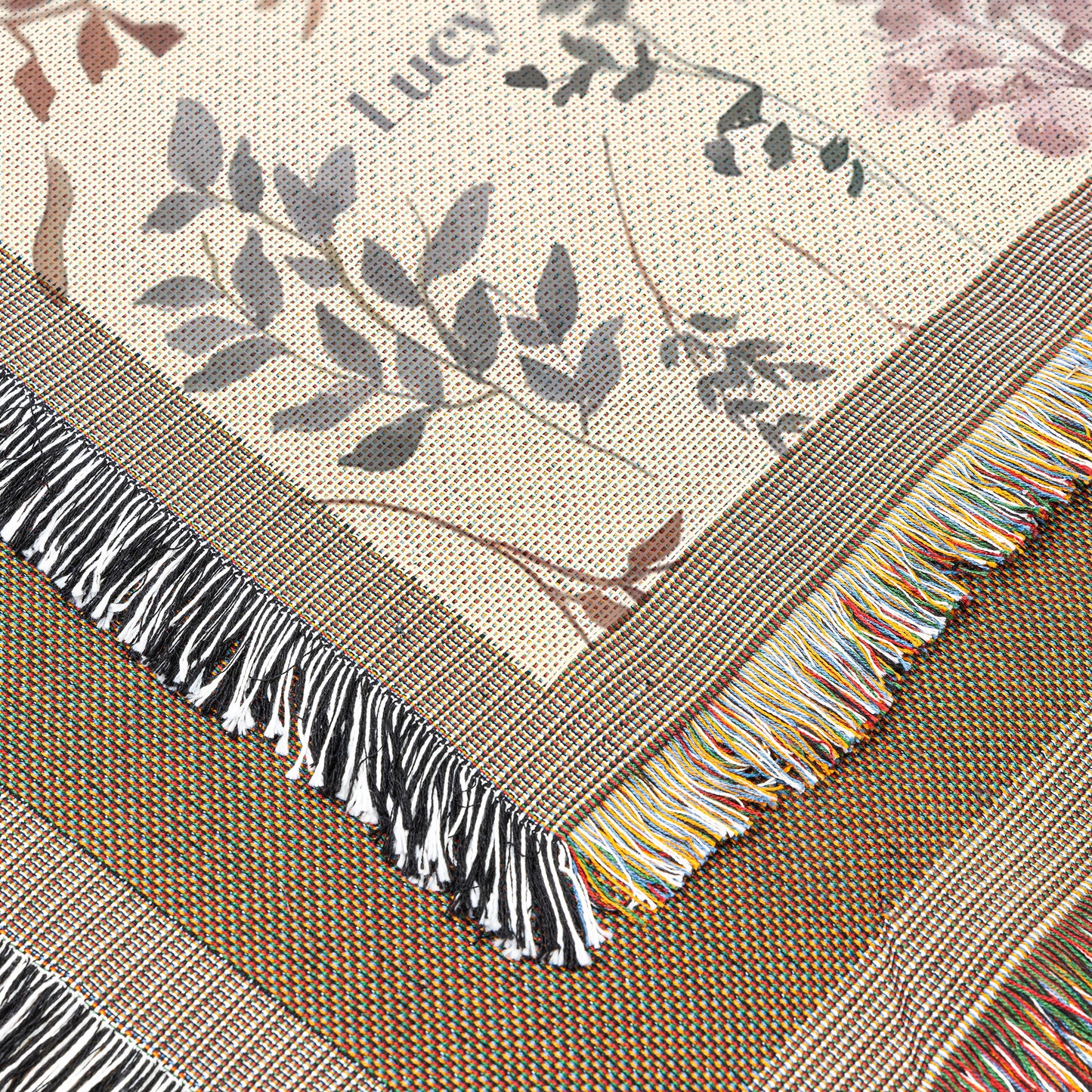Custom Baby Name Woven Throw, 50" x 60", Personalized Baby Gift Blanket, Thoughtful Baby Gift
