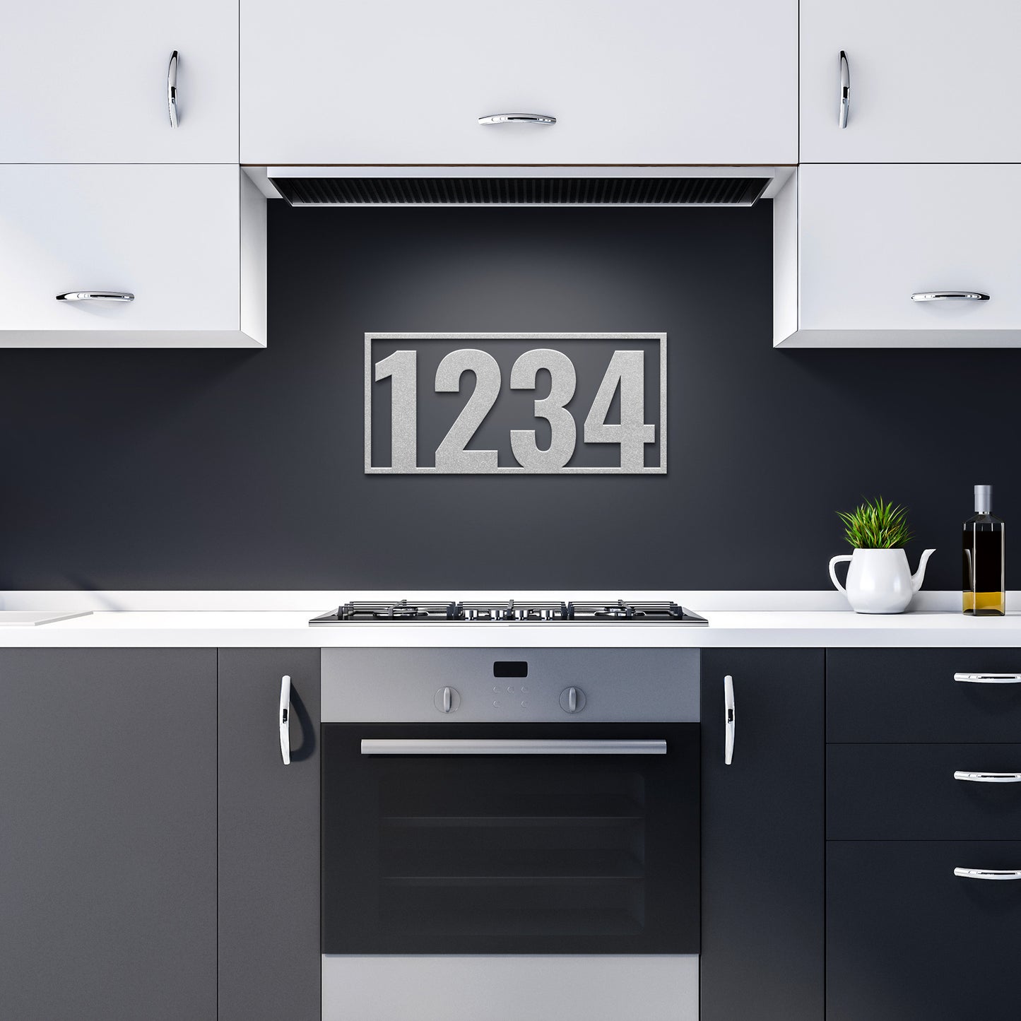 Metal House Number Die-Cut Sign, Modern Metal House Numbers, Personalized Number Sign, New Homeowner Gift, Wedding Gift