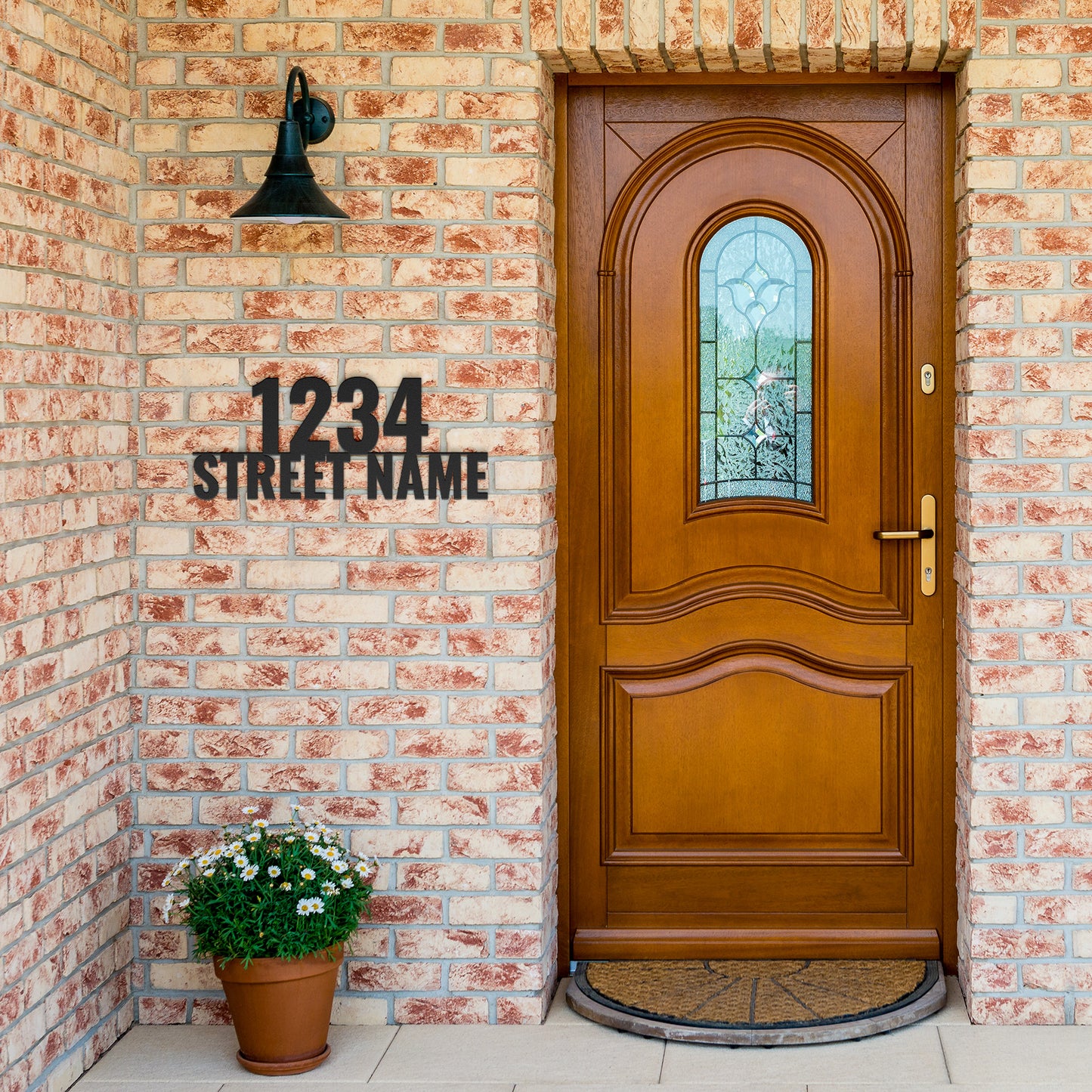 Metal House Number and Street Name Sign, Modern Metal House Numbers, Personalized Street Name Sign, New Homeowner Gift, Custom Wedding Gift, Die-Cut Metal Sign