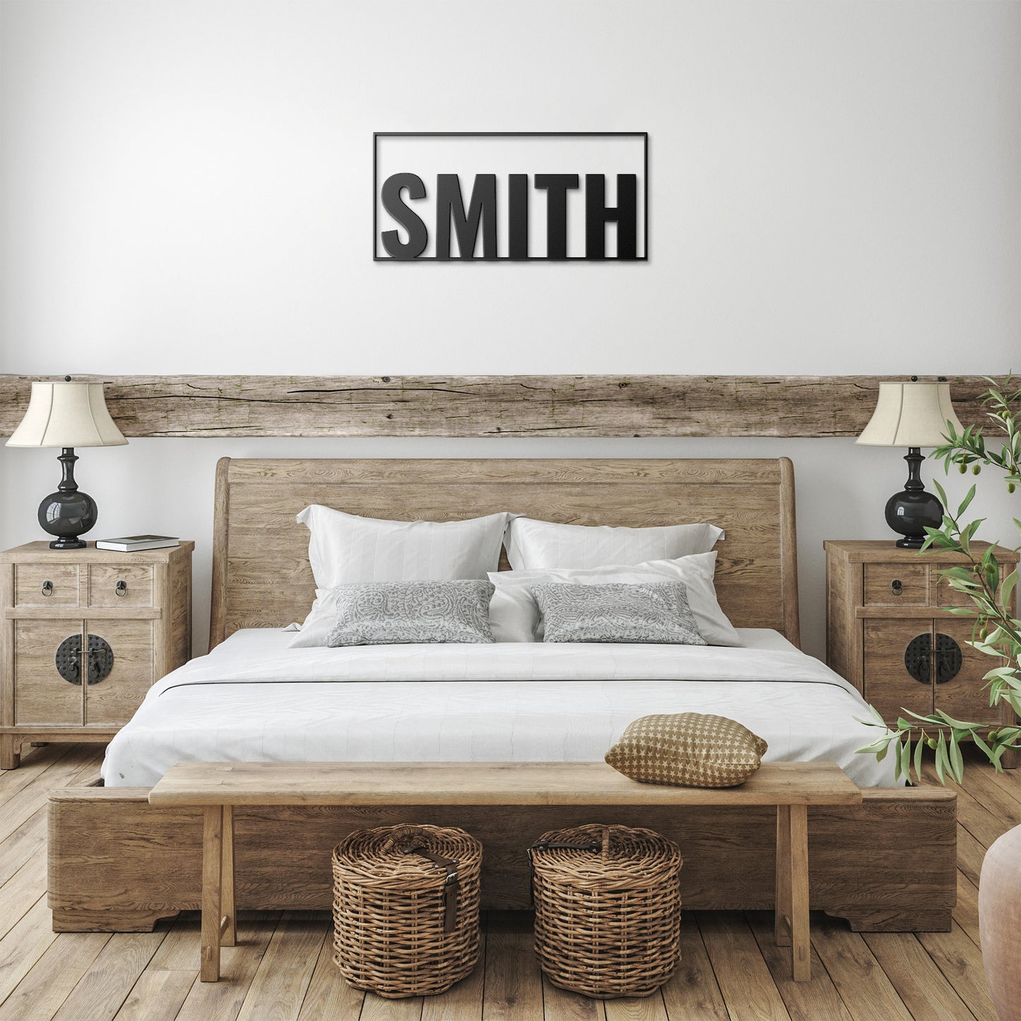 Metal Last Name Die-Cut Sign, Modern Metal Last Name, Personalized Married Name Sign, New Homeowner Gift, Wedding Gift