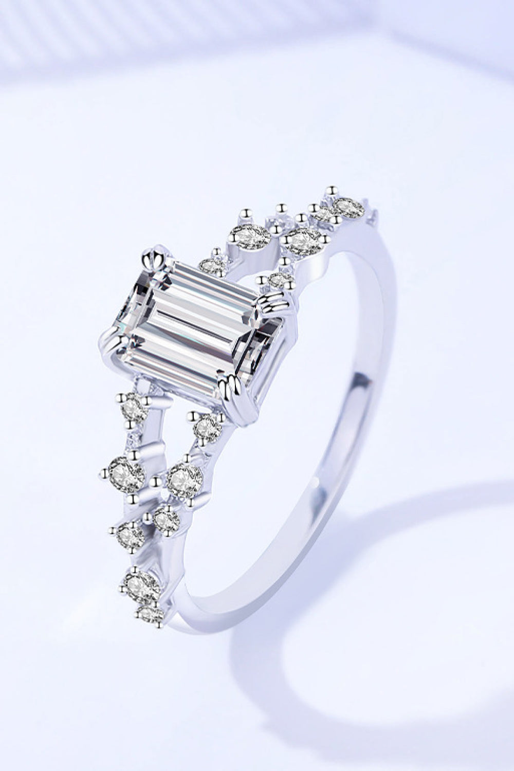 Moissanite 4-Prong Ring