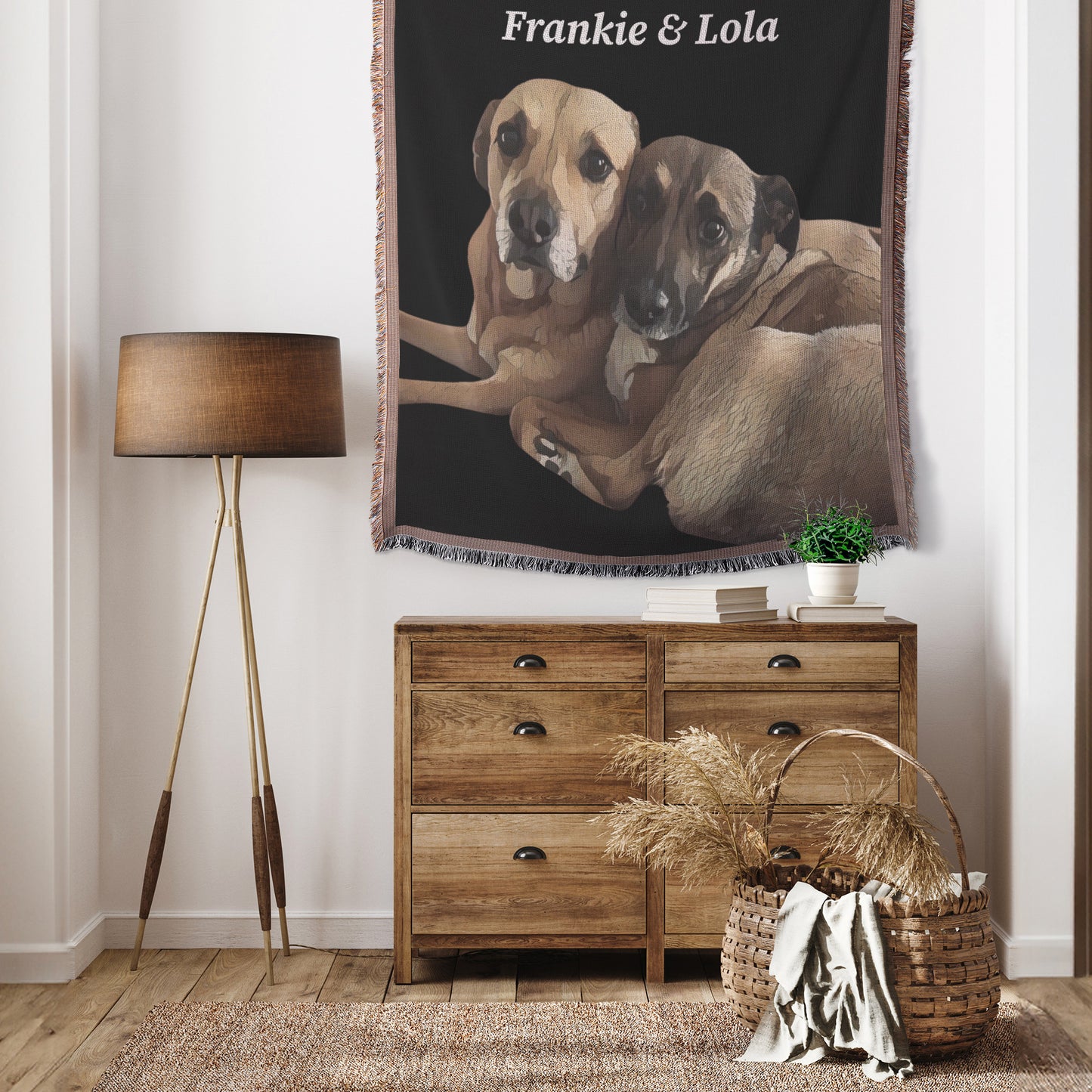 Custom Dog Photo Woven Throw, 50in x 60in, Personalized Pet Blanket, Pet Throw Blanket, Dog Lover Gift, Pet Owner Gift