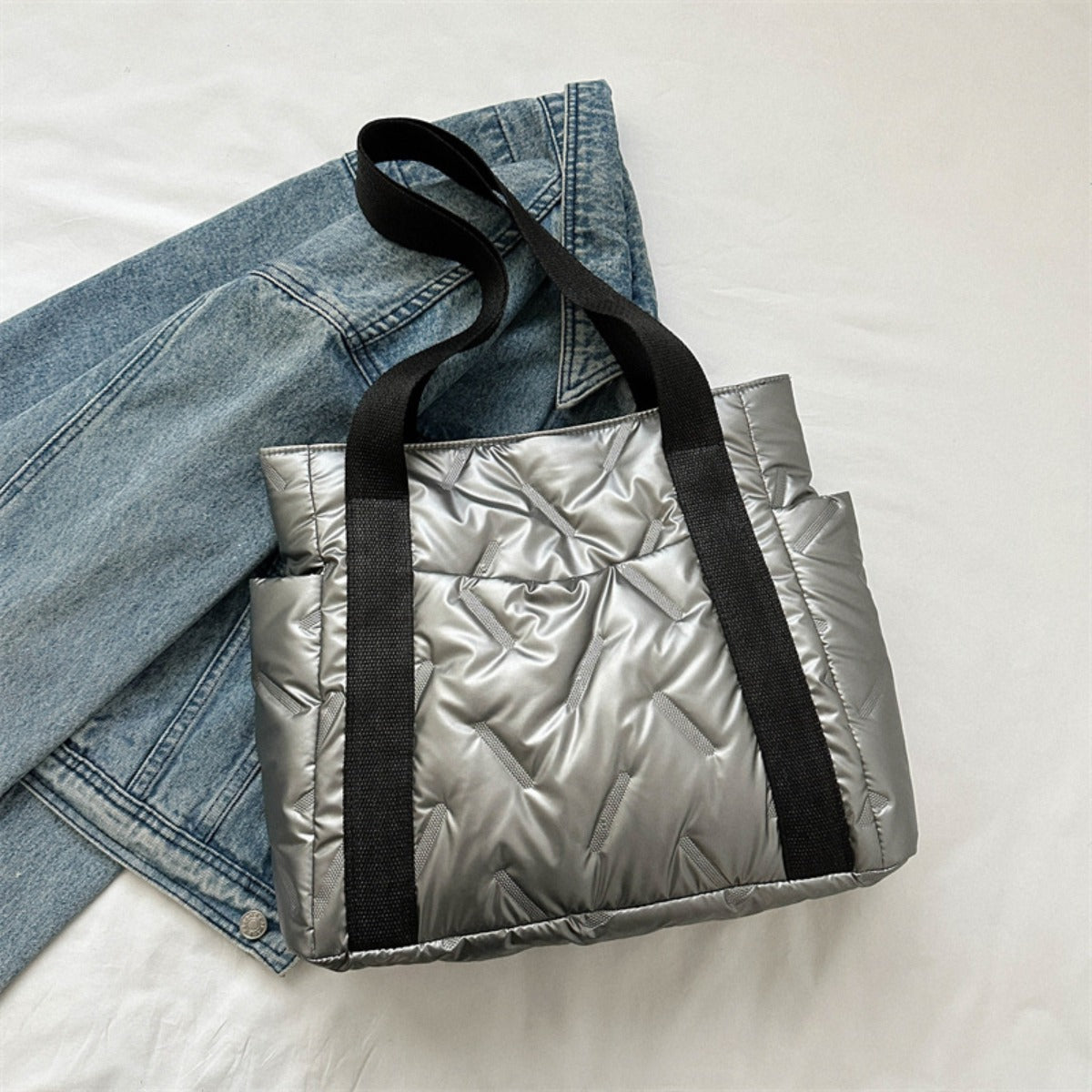 Polyester Tote Bag with Zipper